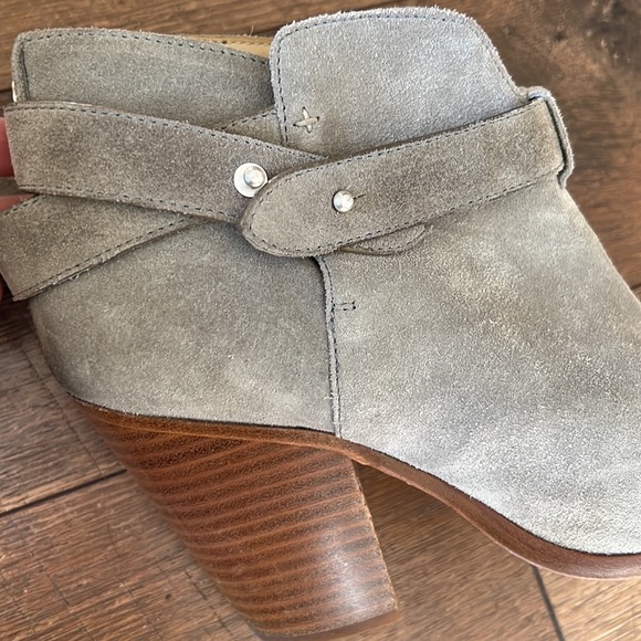 rag bone harrow light gray suede leather boots Sz 8.5 - Picture 8 of 11